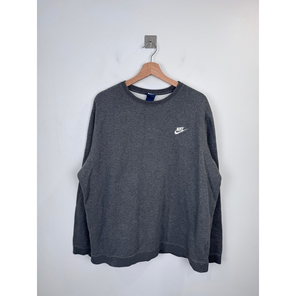 Nike Sportswear Club Fleece Crewneck Sweatshirt Mens XL Charcoal‎ Grey